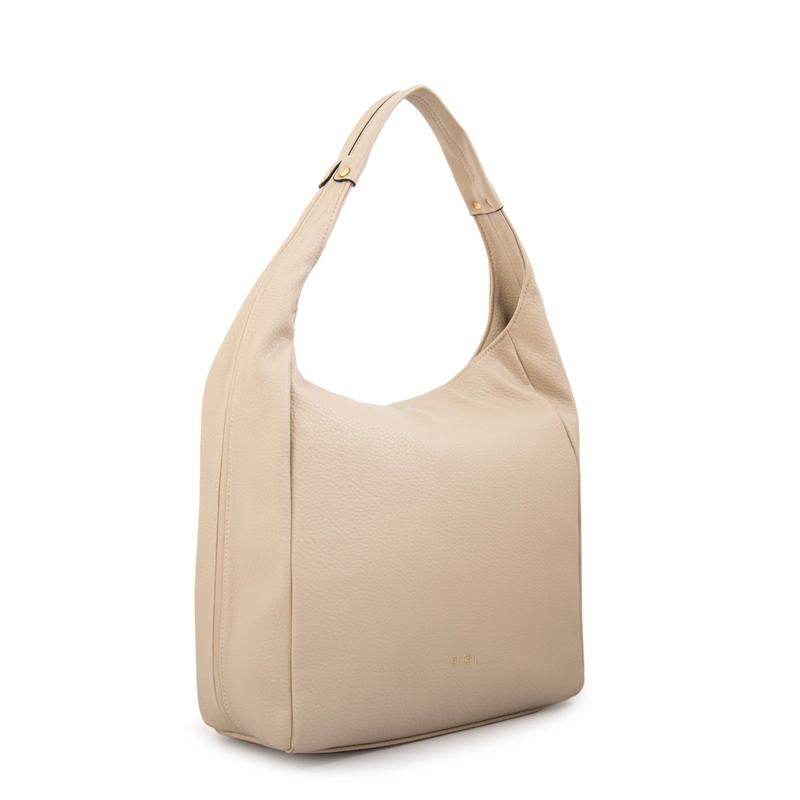 CARTERA CORTE OVAL BARBARA GRANDE BLANCO CRUDO - 2
