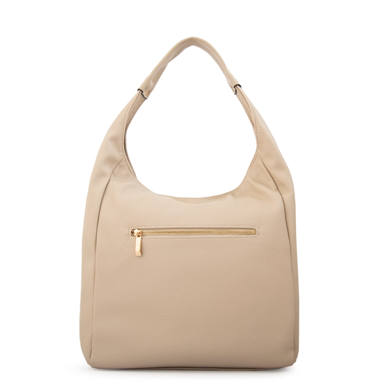 CARTERA CORTE OVAL BARBARA GRANDE BLANCO CRUDO - 3