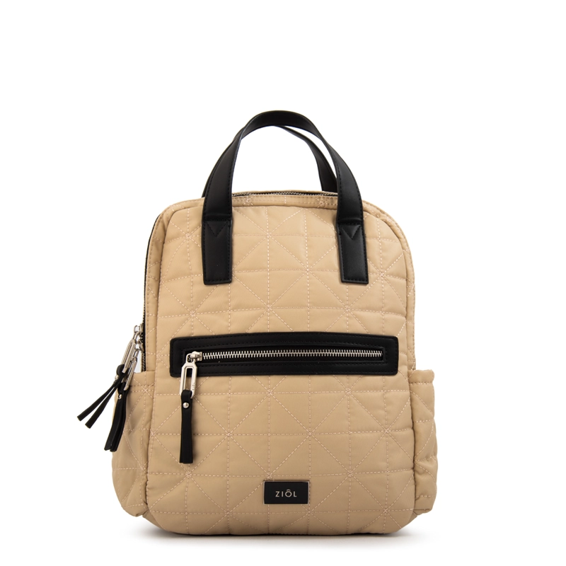 MOCHILA SAIDA MEDIANA BEIGE - 1