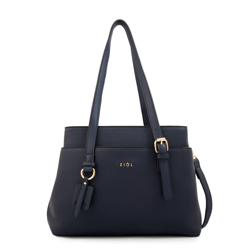 CARTERA TOTE LUDOVICA MEDIANA AZUL OSCURO - 1