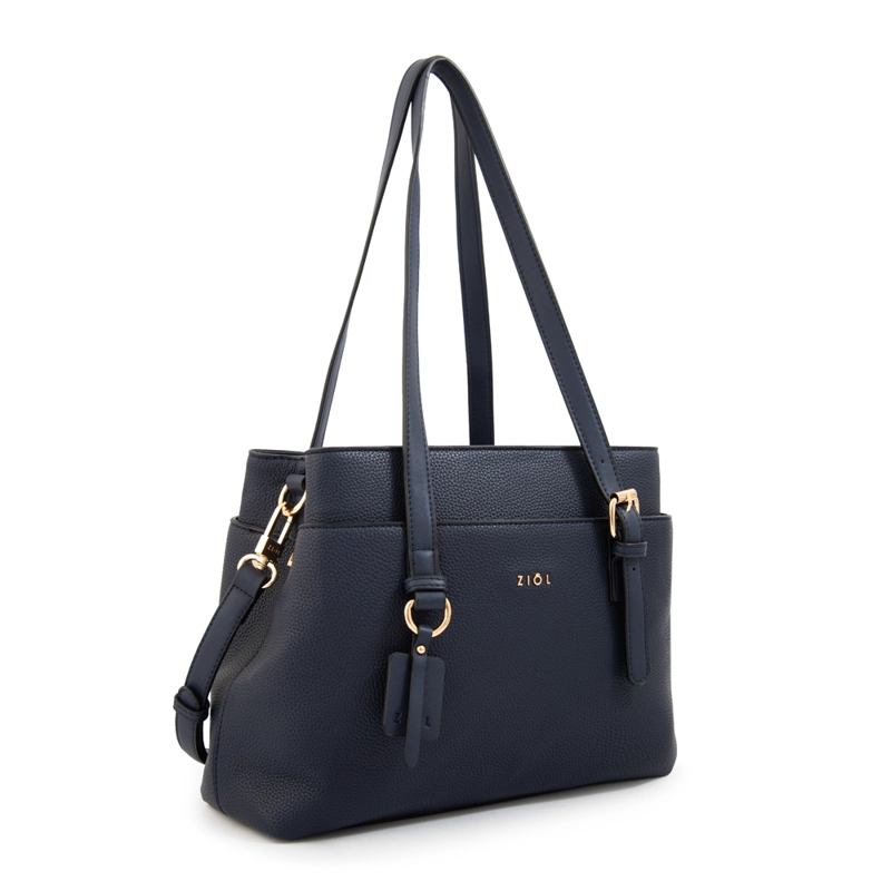 CARTERA TOTE LUDOVICA MEDIANA AZUL OSCURO - 2