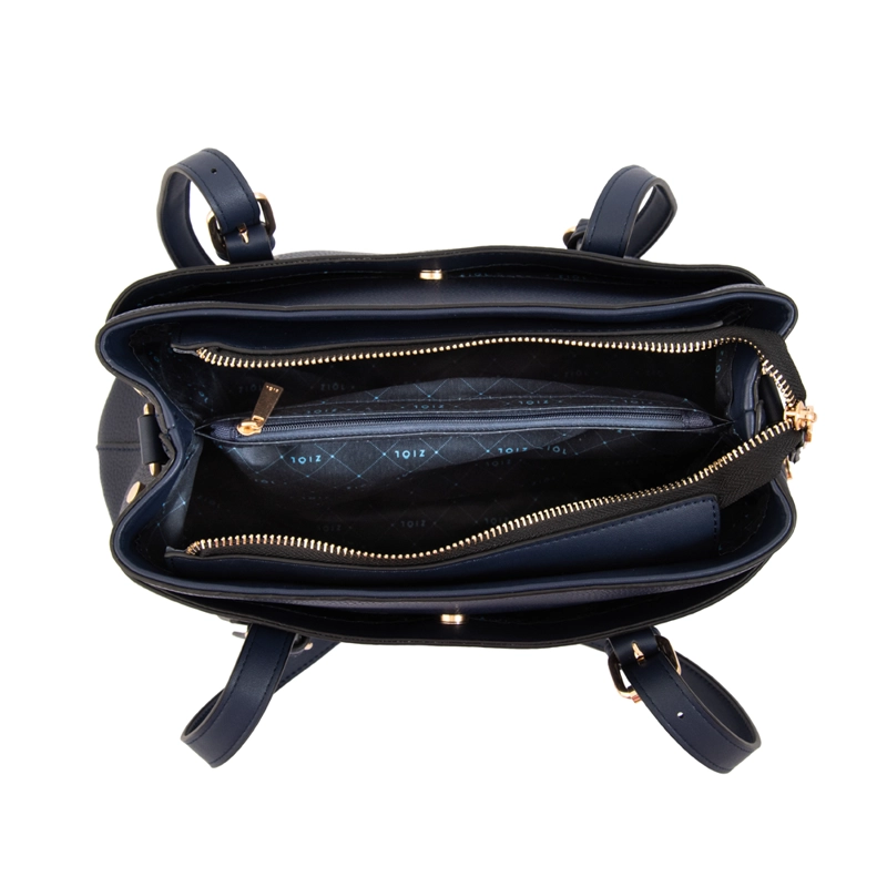 CARTERA TOTE LUDOVICA MEDIANA AZUL OSCURO - 4