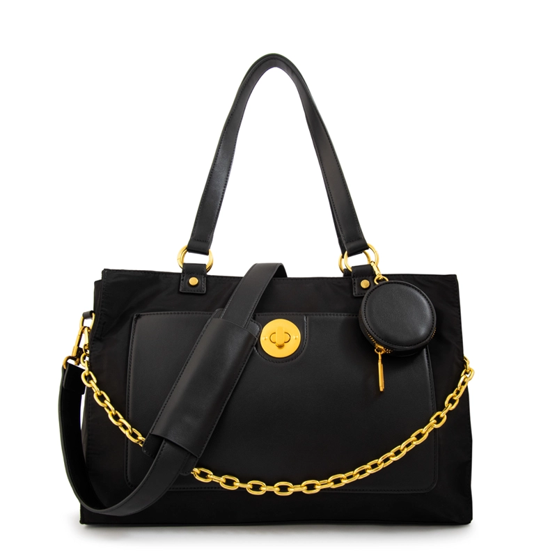 CARTERA TOTE PORTA NOTEBOOK NINA NEGRO - 1