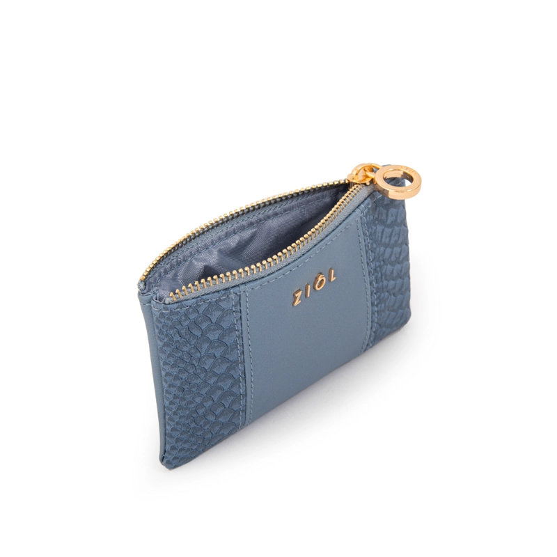 MONEDERO RECTANGULAR BLUR DENIM - 2