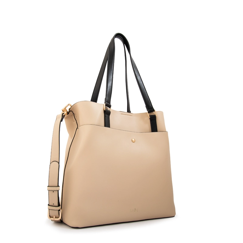 CARTERA TOTE SIBERIA GRANDE BLANCO CRUDO - 2
