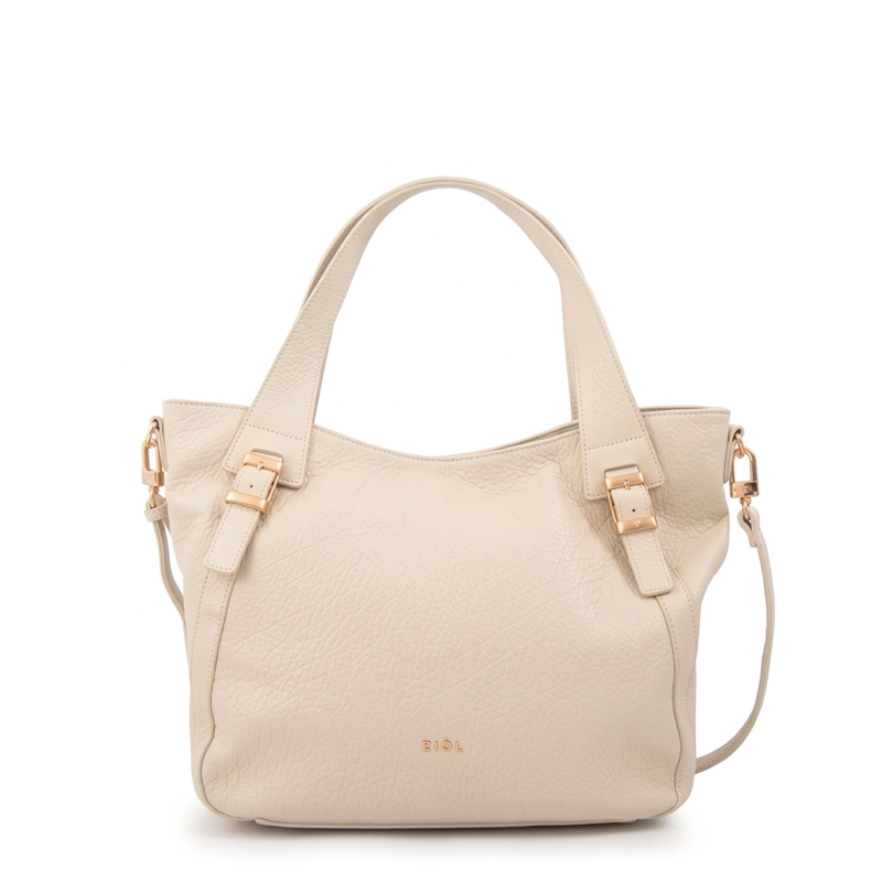 CARTERA TOTE TESSA GRANDE BLANCO CRUDO - 1