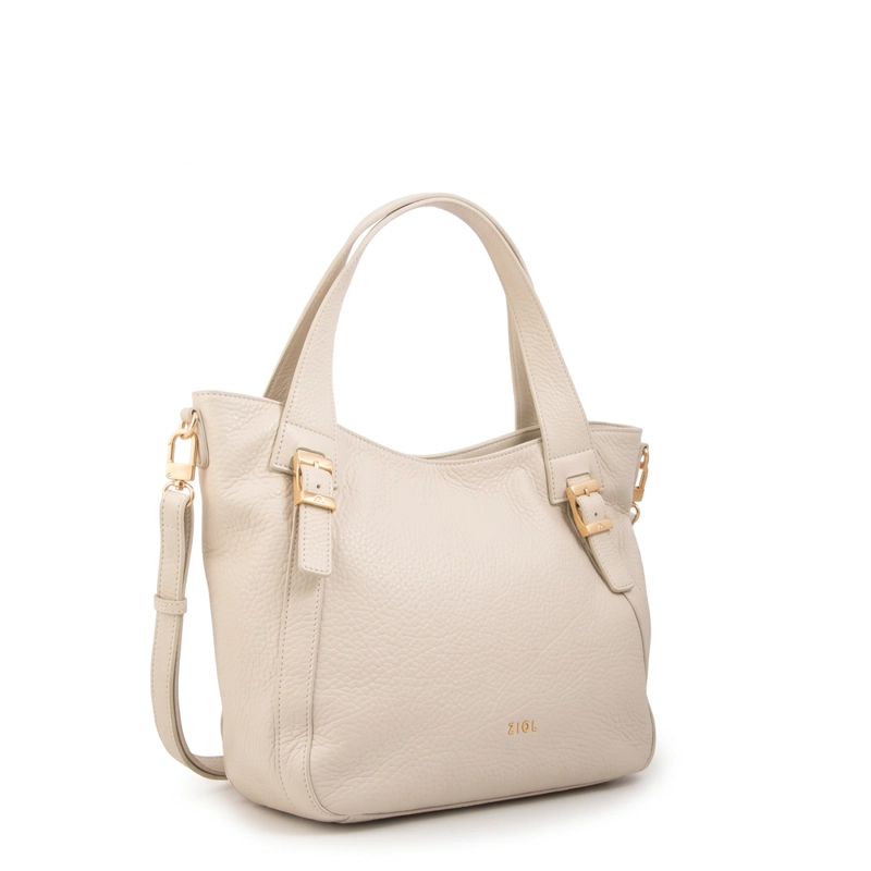 CARTERA TOTE TESSA GRANDE BLANCO CRUDO - 2