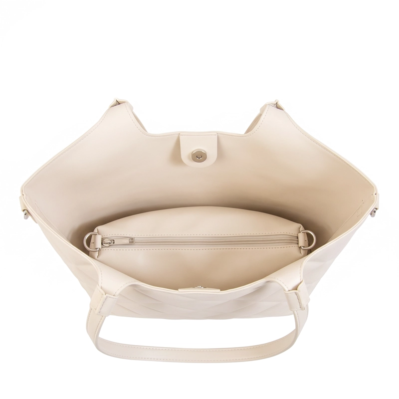 CARTERA TOTE LIAH GRANDE BLANCO CRUDO - 4