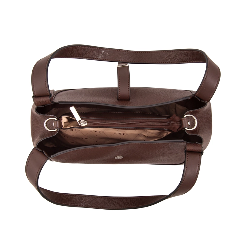 CARTERA TOTE CAREY PEQUEÑA CAFE  OSCURO - 4