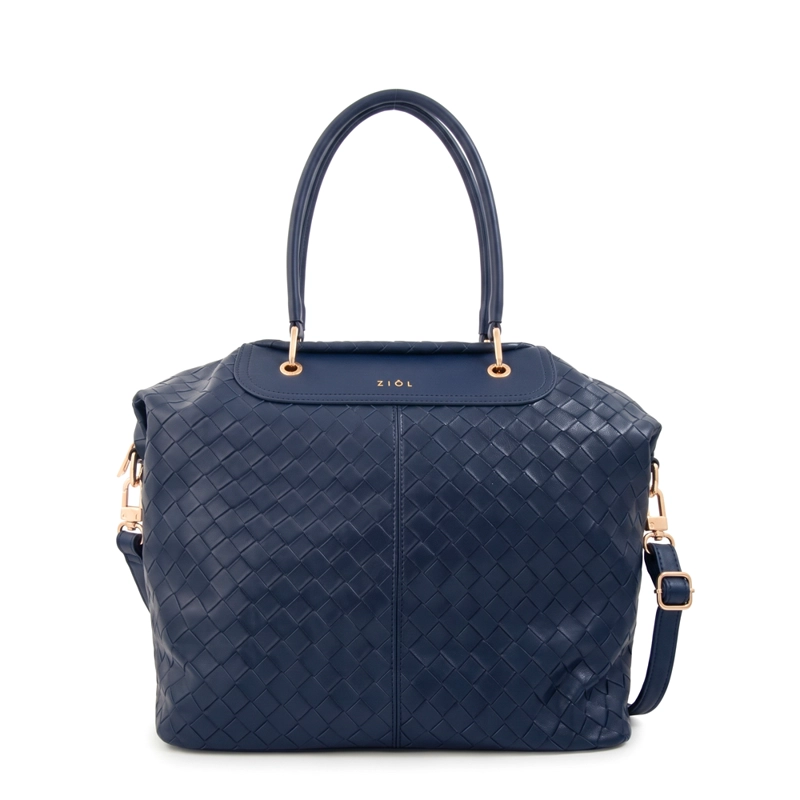 CARTERA TOTE ELVIRA GRANDE AZUL OSCURO - 1