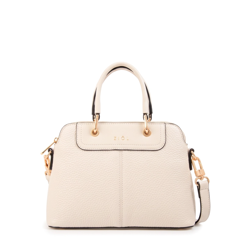 CARTERA BANDOLERA ELVIRA MEDIANA BLANCO CRUDO - 1