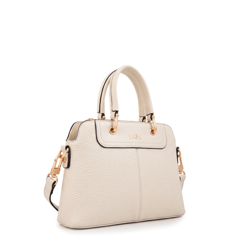 CARTERA BANDOLERA ELVIRA MEDIANA BLANCO CRUDO - 2