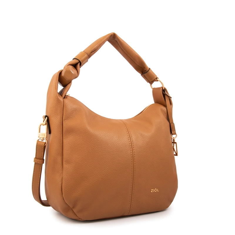 CARTERA CORTE OVAL CASANDRA GRANDE CAMEL - 2
