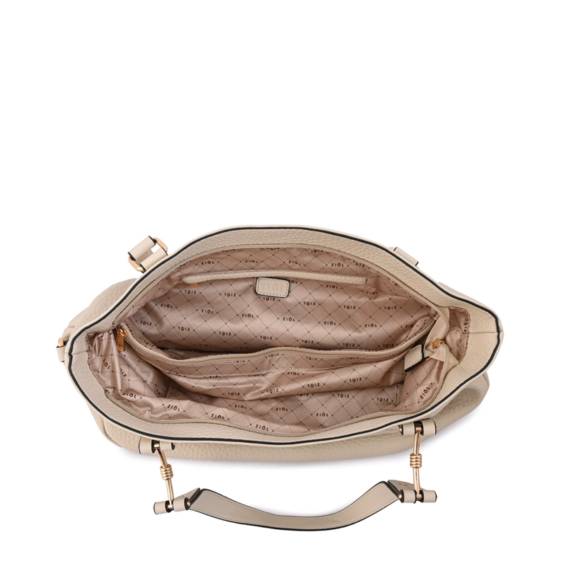 CARTERA TOTE BARBARA GRANDE BLANCO CRUDO - 4