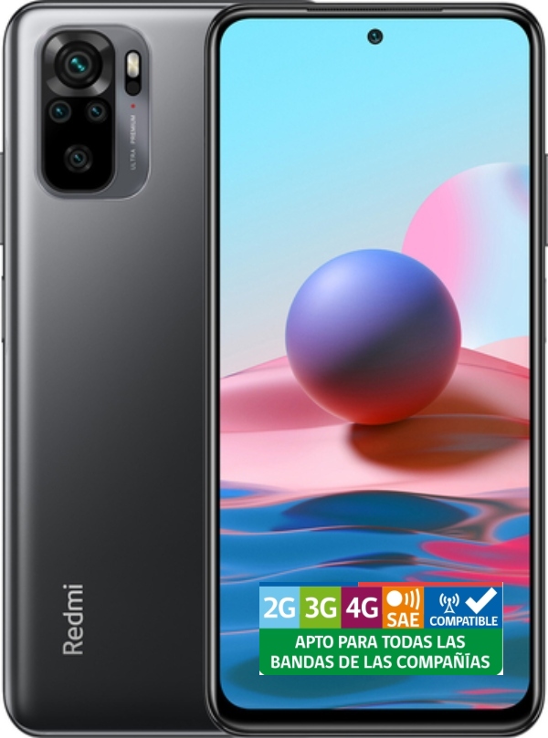 XIAOMI REDMI NOTE 10 128GB / 6GB RAM + FUNDA Y LAMINA