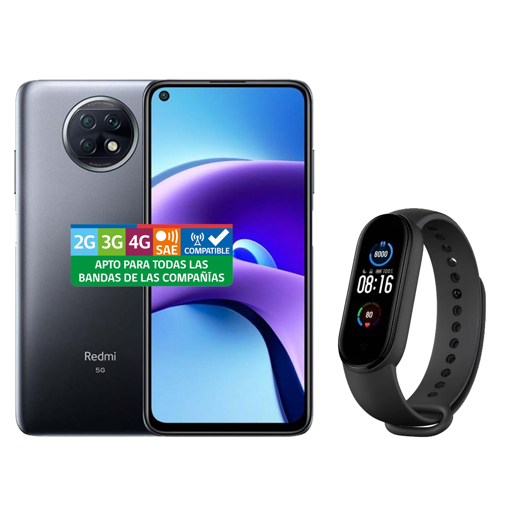 XIAOMI REDMI NOTE 9T 128GB / 4GB RAM 5G + FUNDA + MI BAND 5