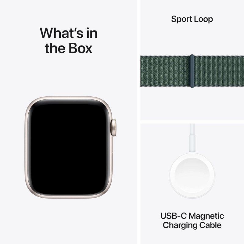 APPLE WATCH SE GPS 2GEN 40MM ALUMINUM CASE SPORT LOOP LAKE GREEN BLANCO ESTELAR - 3