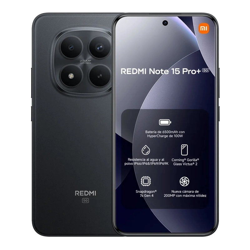 XIAOMI REDMI NOTE 15 PRO PLUS 512GB 12GB RAM 5G NEGRO - 1