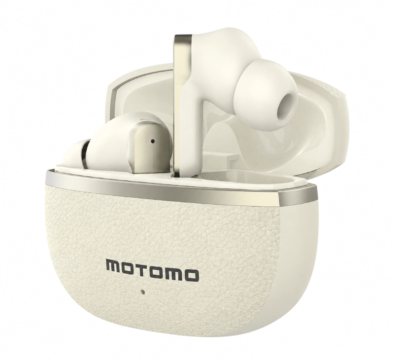 AUDIFONOS IN-EAR MOTOMO MO-L225 BLUETOOTH ANC+ENC TWS CON MICROFONO CREMA - 4