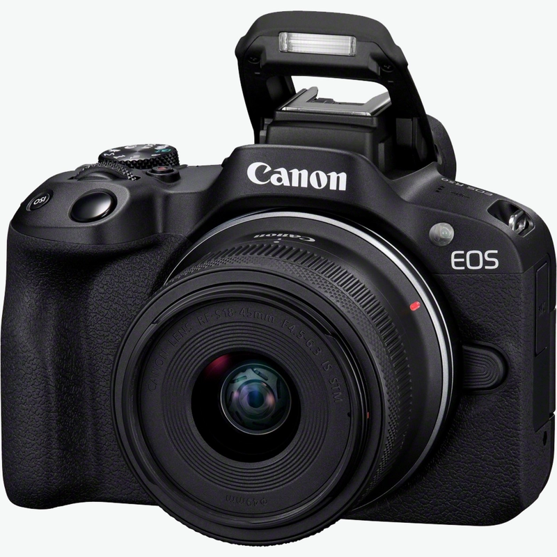 CAMARA MIRRORLESS CANON EOS R50 24.2 MP + LENTE RF-S 18-45 MM NEGRO - 3