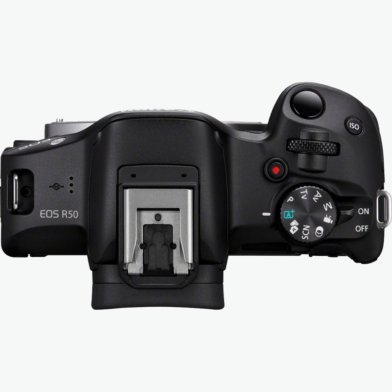 CAMARA MIRRORLESS CANON EOS R50 24.2 MP + LENTE RF-S 18-45 MM NEGRO - 4