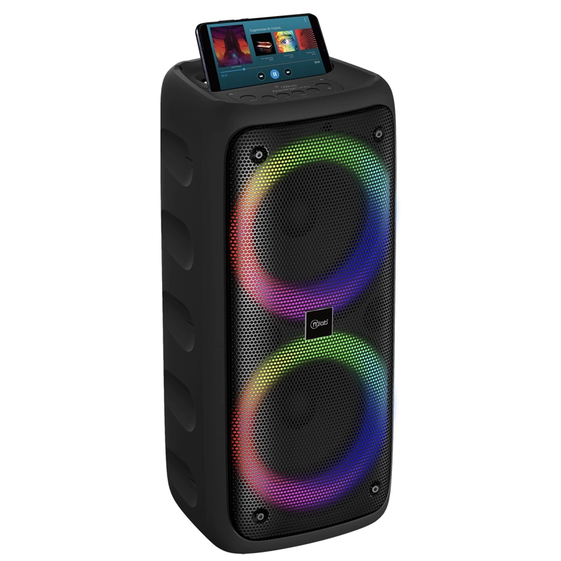 PARLANTE PORTATIL MICROLAB FLAMING FUNKY 20W RMS BLUETOOTH TWS RADIO FM - 1