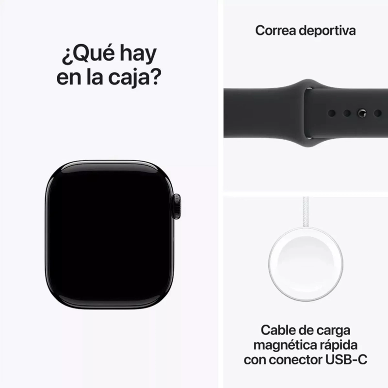 APPLE WATCH SERIES 11 GPS 42MM SPORT BAND M/L NEGRO - 3