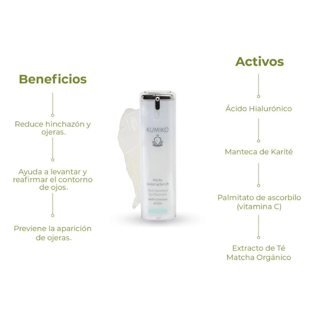 CREMA REPARADORA CONTORNO DE OJOS Y LABIOS - MATCHA SCULPTING EYE LIFT - 5