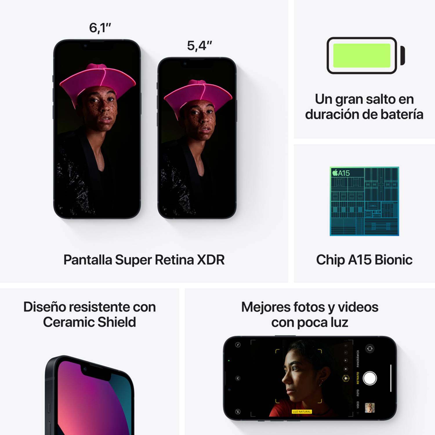 IPHONE 13 256GB - NEGRO - REACONDICIONADO - 6