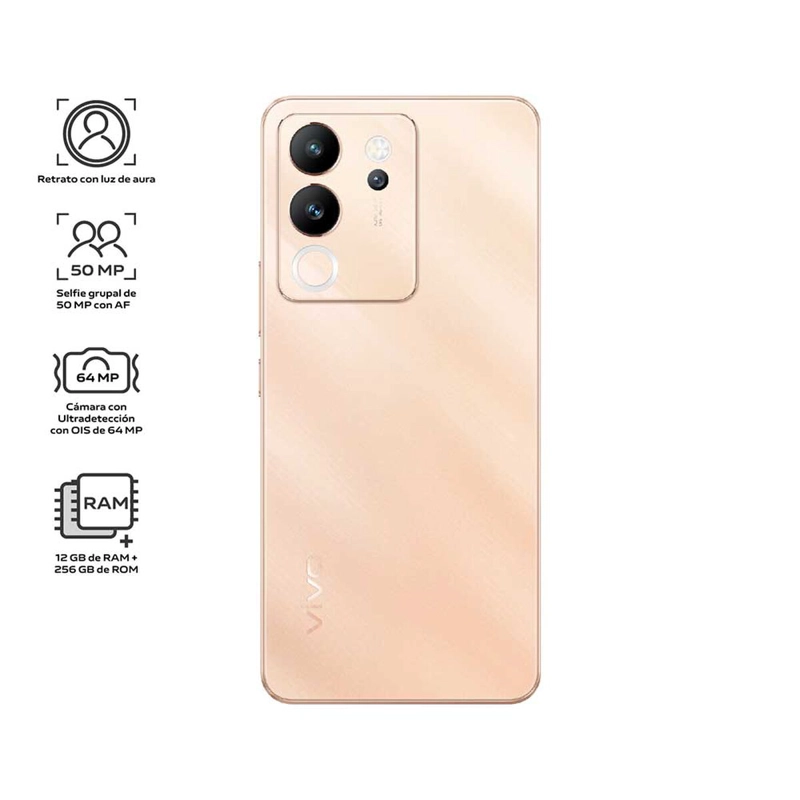 VIVO V30 LITE 5G 256GB 12GB RAM - ROSE GOLD - REACONDICIONADO - 3