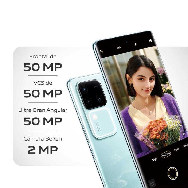 VIVO V30 5G 512GB 12GB RAM - AZUL - REACONDICIONADO - 3