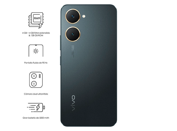 VIVO Y03 128GB - REACONDICIONADO - NEGRO - 2