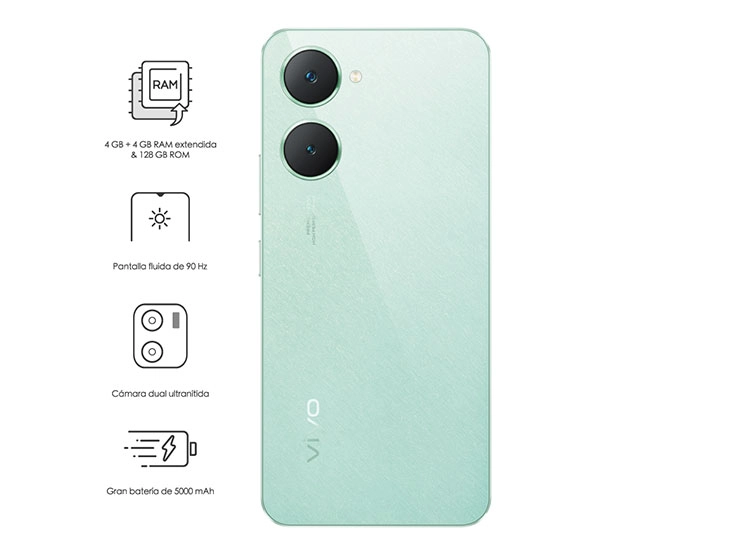 VIVO Y03 128GB - REACONDICIONADO - VERDE - 2