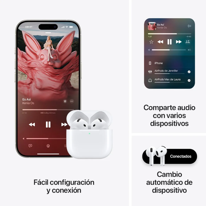 APPLE AIRPODS 4 - BLANCO - 4