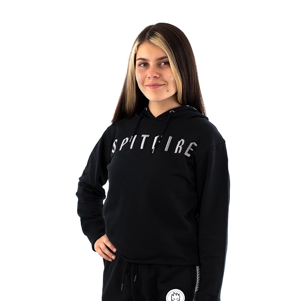 POLERON HOODIE MUJER LISO SPITFIRE NEGRO - 2