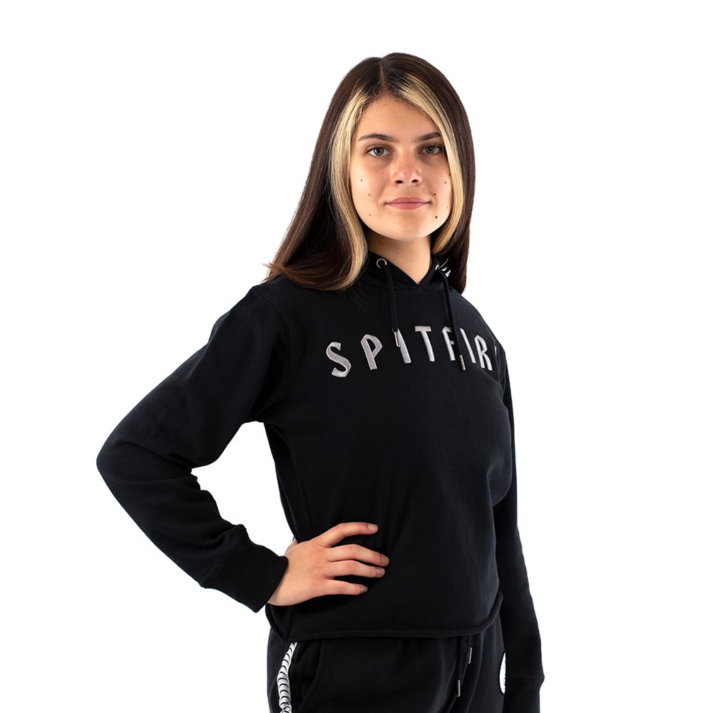 POLERON HOODIE MUJER LISO SPITFIRE NEGRO - 3