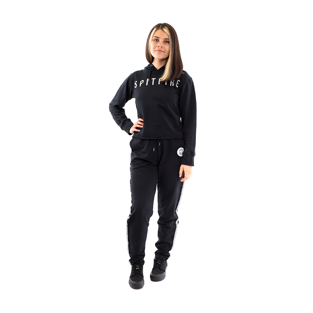 POLERON HOODIE MUJER LISO SPITFIRE NEGRO - 5