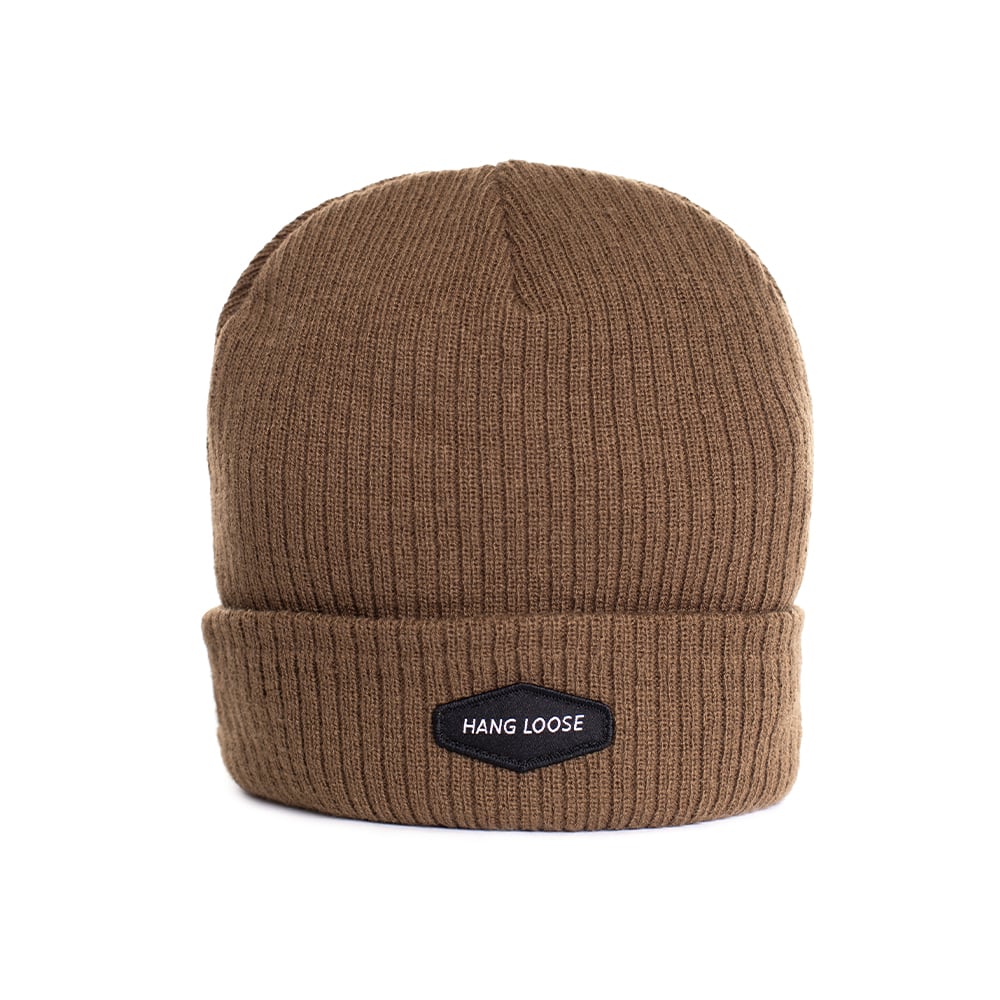 GORRO BEANIE UNISEX HANG LOOSE OLIVA - 1