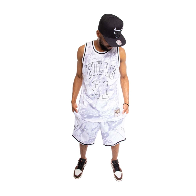 POLERA NBA MARBLE 1997 DENNIS RODMAN MITCHELL AND NESS - 3