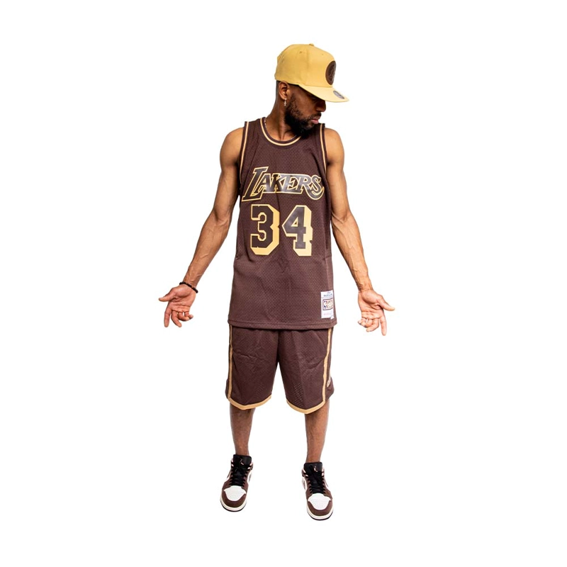 POLERA NBA LUX BROWN LAKERS 96 MITCHELL AND NESS - 2