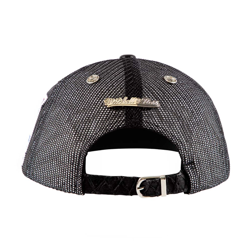 GORRO JOCKEY MITCHELL AND NESS MIAMI HEAT SNAPBACK PLATINUM LUX TRUCKER NEGRO - 8