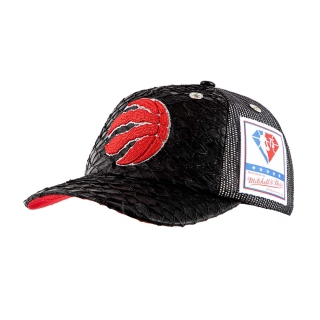 GORRO MITCHELL AND NESS TORONTO RAPTORS SNAPBACK PLATINUM LUX TRUCKER NEGRO - 1