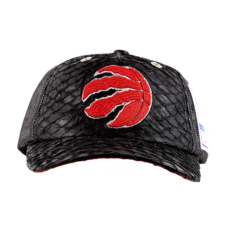 GORRO MITCHELL AND NESS TORONTO RAPTORS SNAPBACK PLATINUM LUX TRUCKER NEGRO - 2