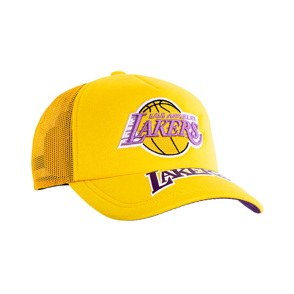 JOCKEY ALGODÓN MITCHELL & NESS AMARILLO GORRO TRUCKER LOS ANGELES LAKERS MITCHELL AND NESS - 3