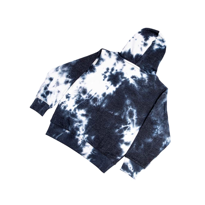 POLERÓN ALGODÓN NIÑO SPITFIRE AZUL CON CIERRE Y CAPUCHA TIE DYE - 2