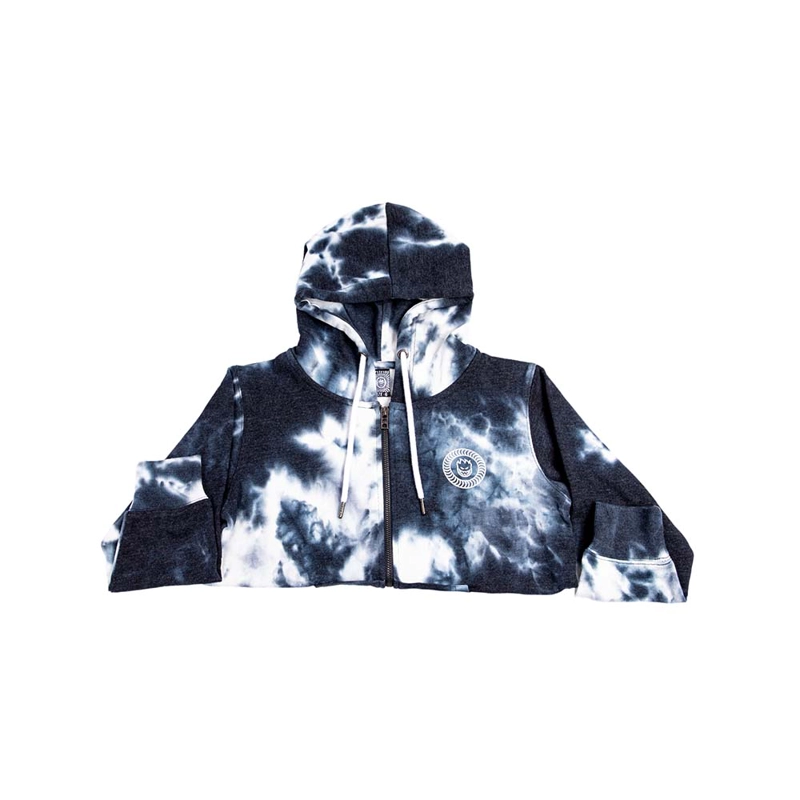 POLERÓN ALGODÓN NIÑO SPITFIRE AZUL CON CIERRE Y CAPUCHA TIE DYE - 3