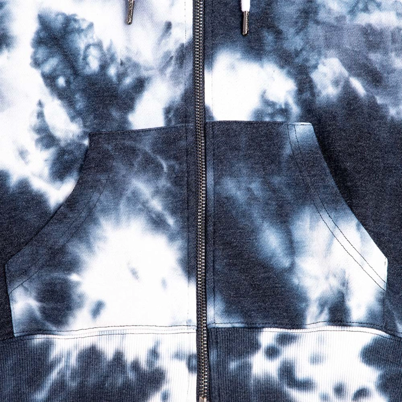 POLERÓN ALGODÓN NIÑO SPITFIRE AZUL CON CIERRE Y CAPUCHA TIE DYE - 6