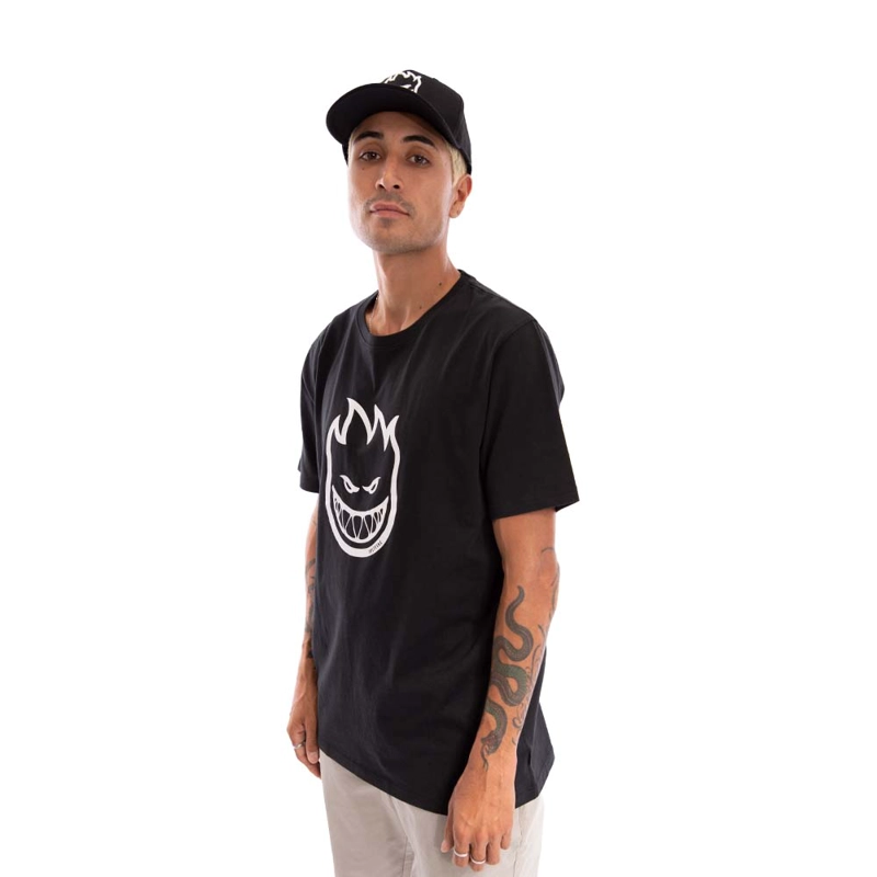 POLERA HOMBRE SPITFIRE BIGHEAD NEGRA - 1