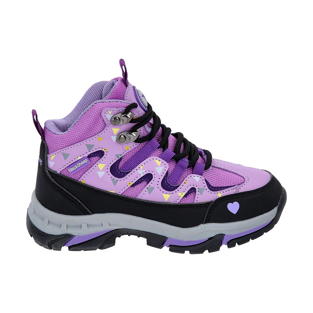 ZAPATO OUTDOOR INFANTIL ALTO HORNITOS MORADO FLORES BLACKSHEEP - 1