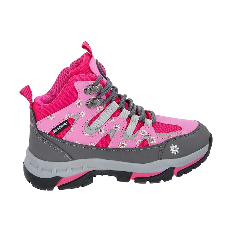 ZAPATO OUTDOOR INFANTIL ALTO FUCSIA FLORES MAUCO BLACKSHEEP - 1